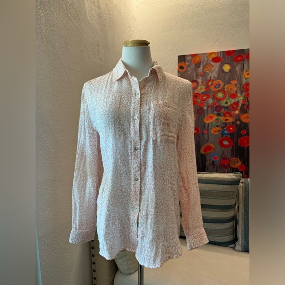 Rails Ellis Shirt Rose Cheetah size S - Picture 6 of 10